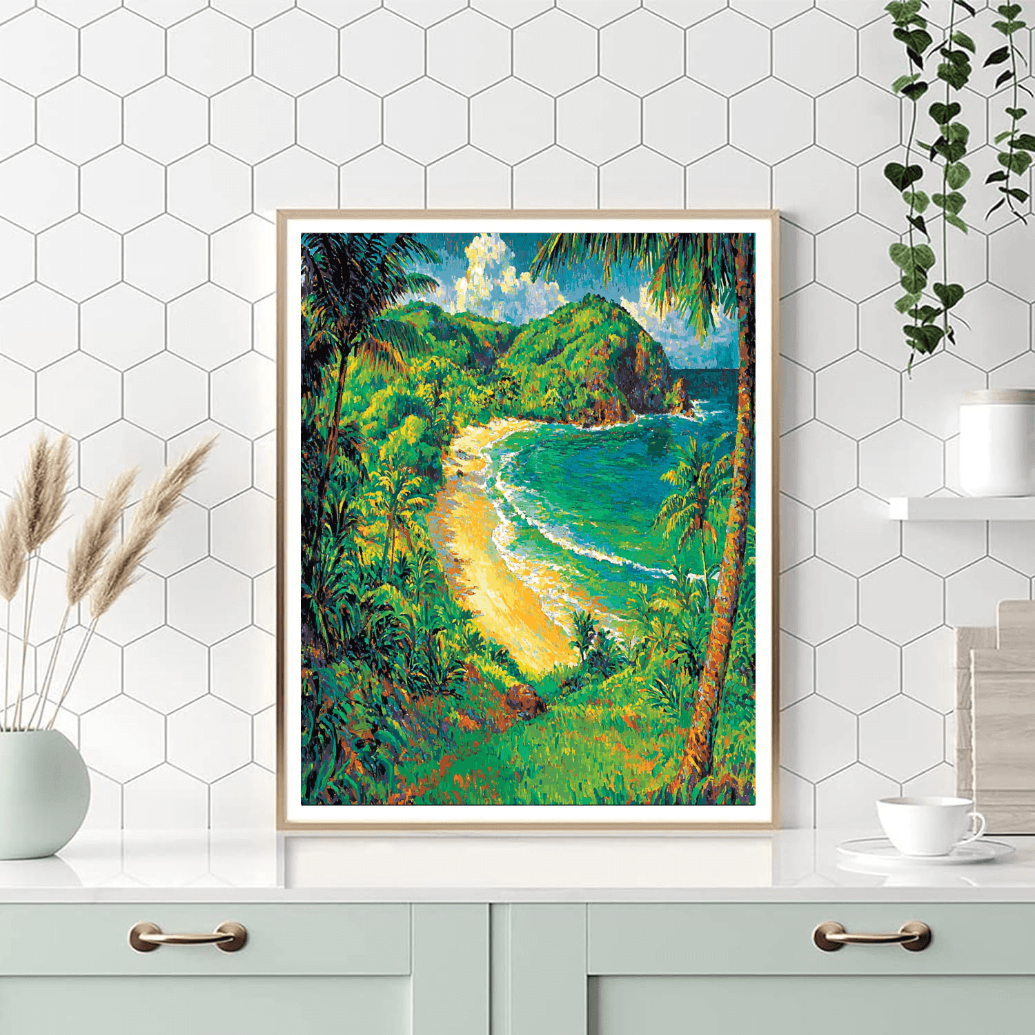 Paul Gauguin Inspired Exotic Island Paradise  Paint By Numbers
