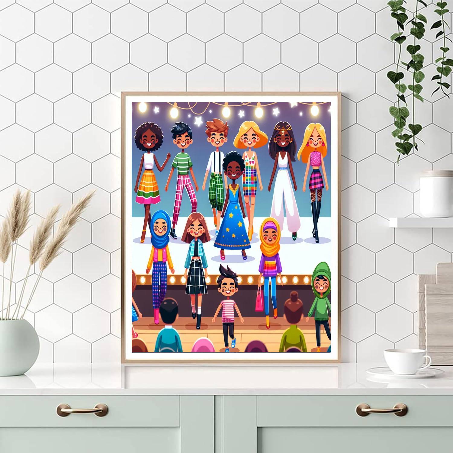 Fabulous Fashion Design Studio Paint By Numbers Kits