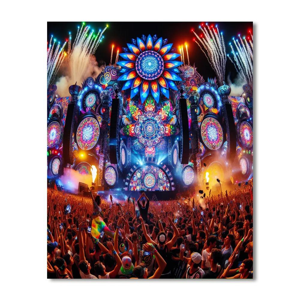 Electric Daisy Carnival (edc) - Usa Paint By Number