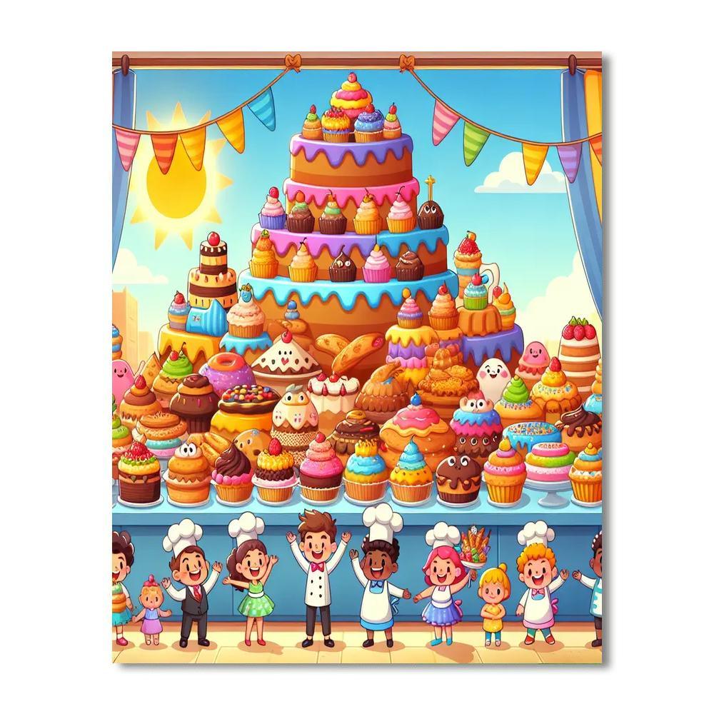Happy Bakery Day Paint By Numbers Art