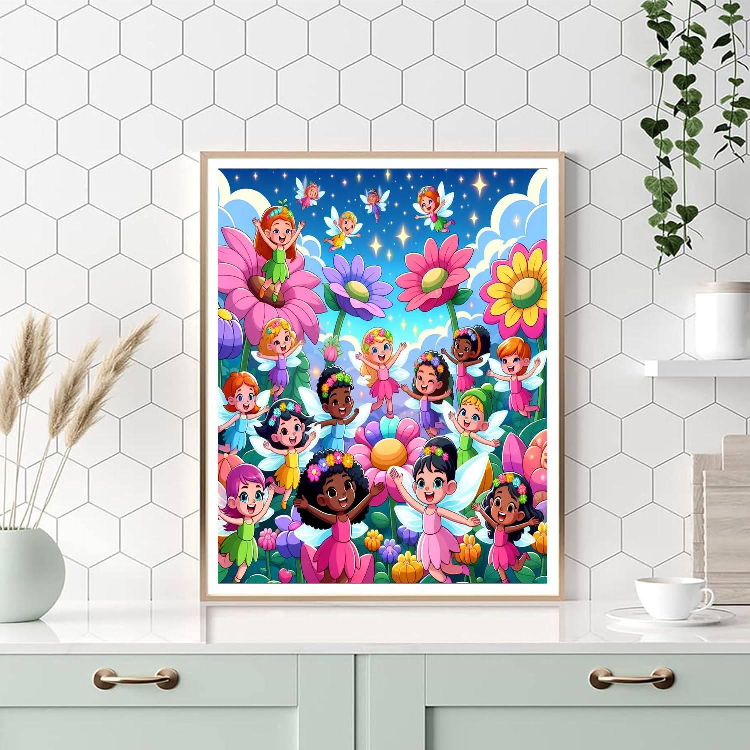 Fantasy Adventure With Fairies Painting Number Kit
