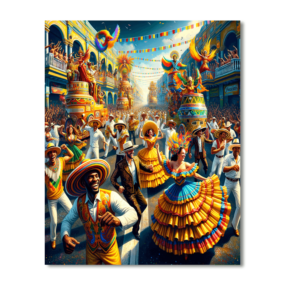 Carnival Of Barranquilla - Barranquilla Painting By Numbers Kit