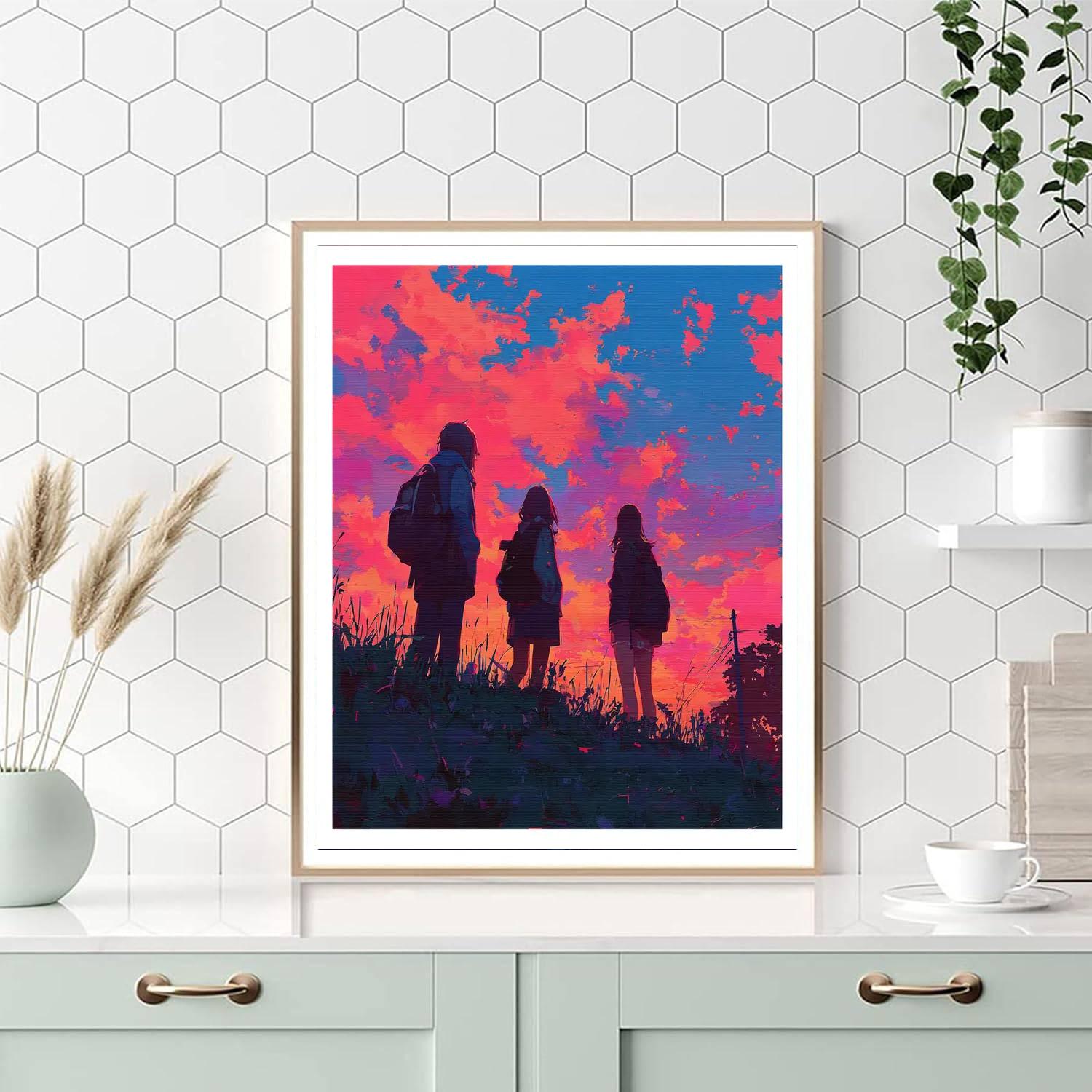 Together In Twilight Numbered Painting Kits