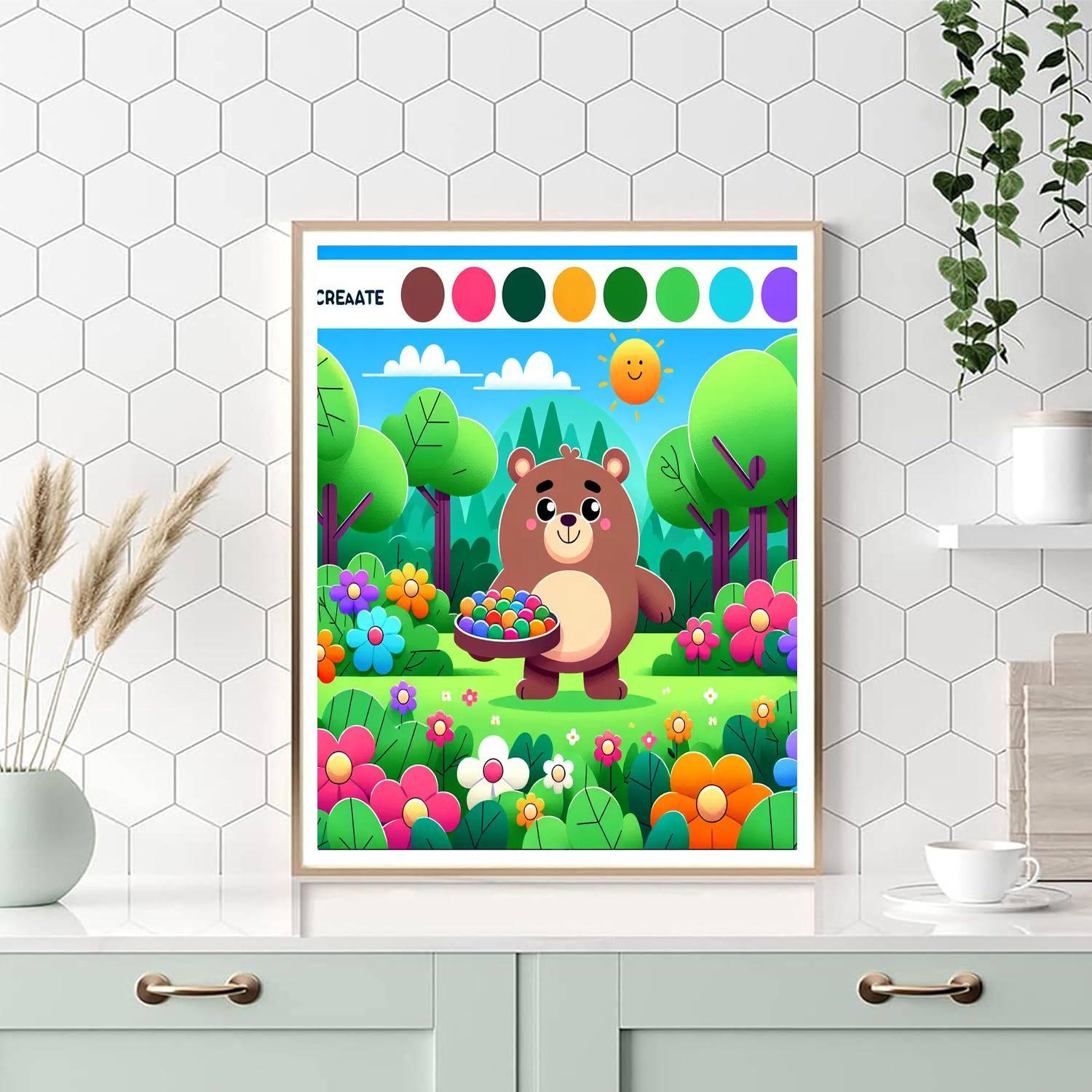Brave Little Bears Painting Number Kit