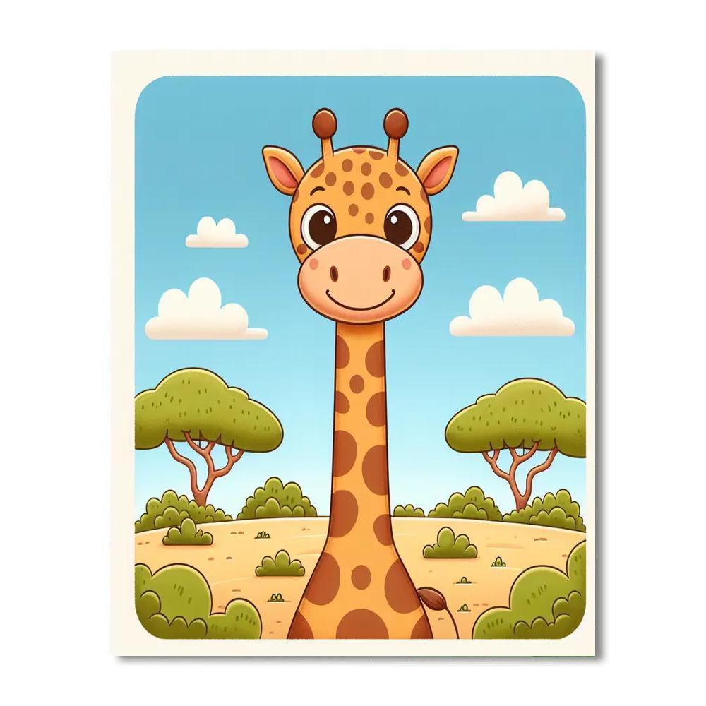 Glorious Giraffe DIY Paint By Numbers