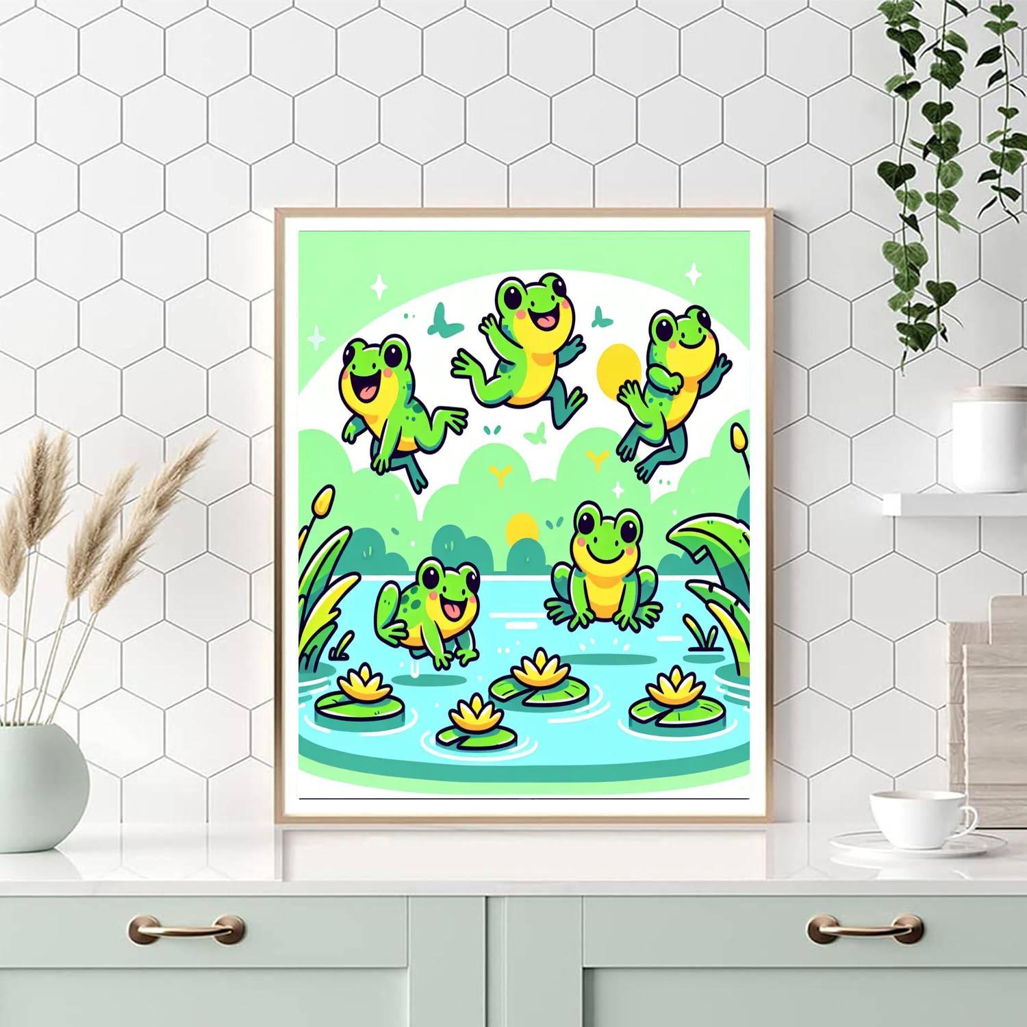 Friendly Frogs Numbered Painting Kits