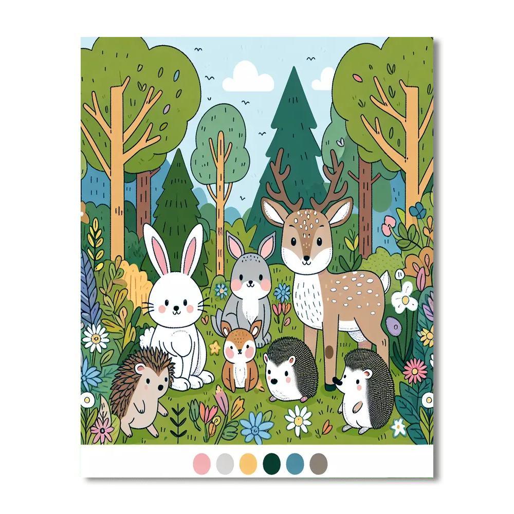 Fairytale Woodland Friends Paint By Numbers Kits