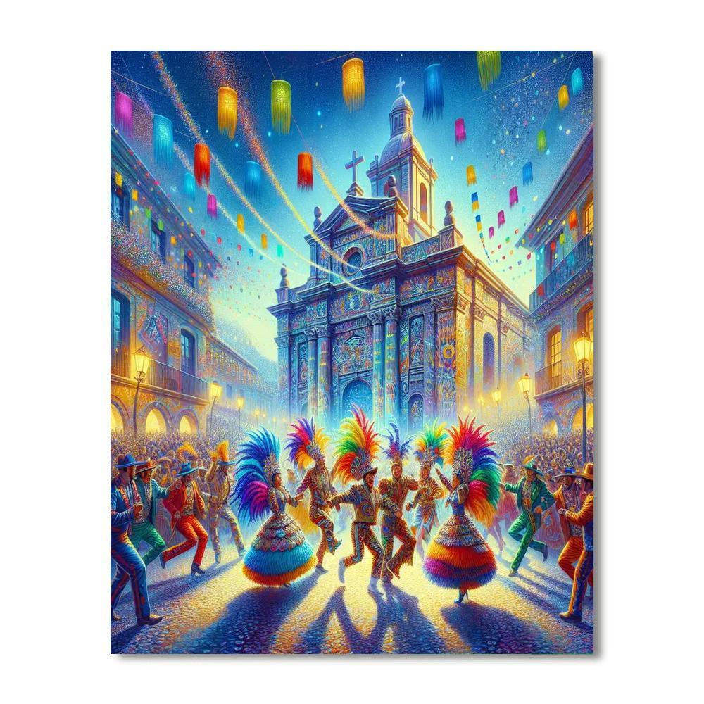 Fiesta De La Tirana - Chile Painting By Numbers Kit
