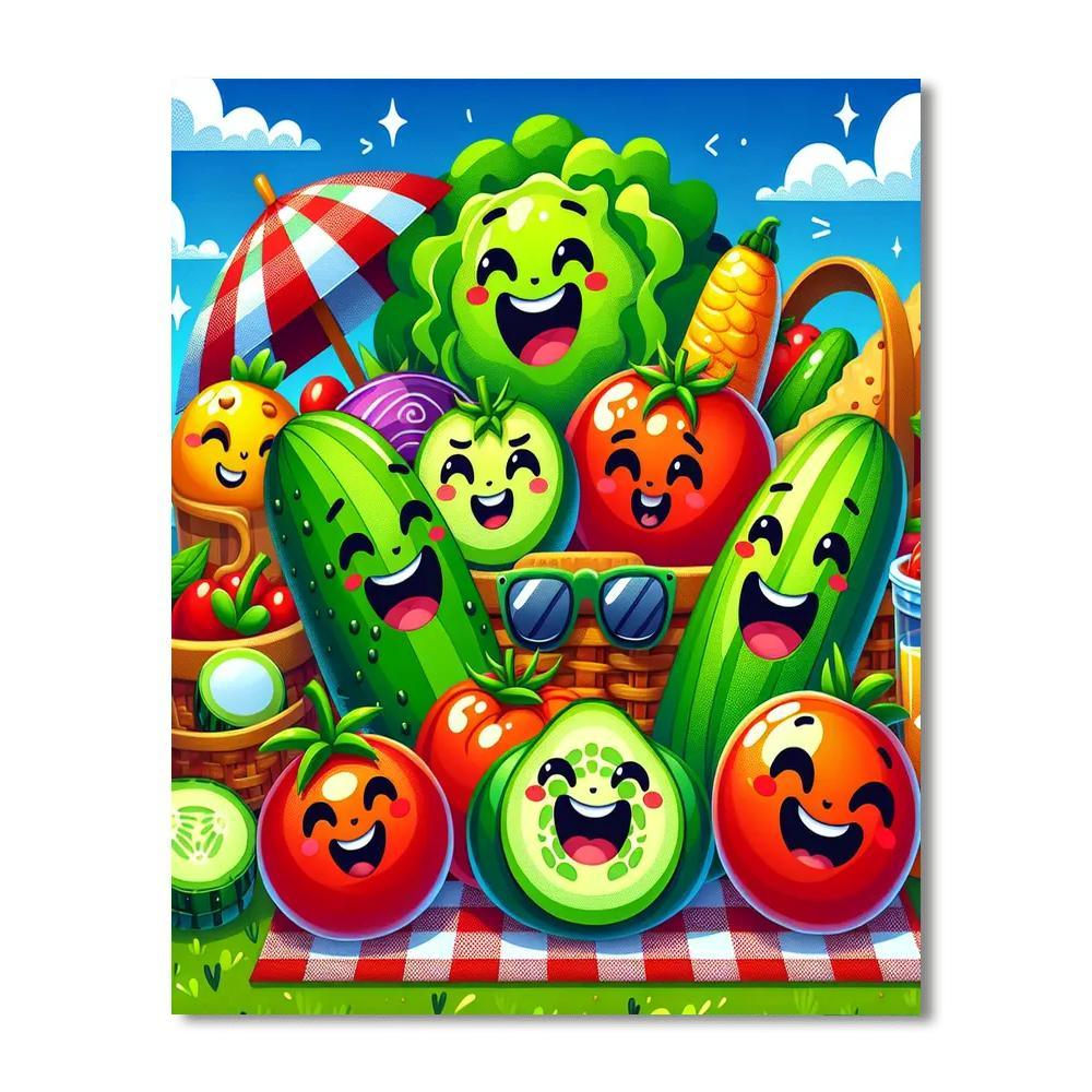 Silly Salad Party Paint By Color
