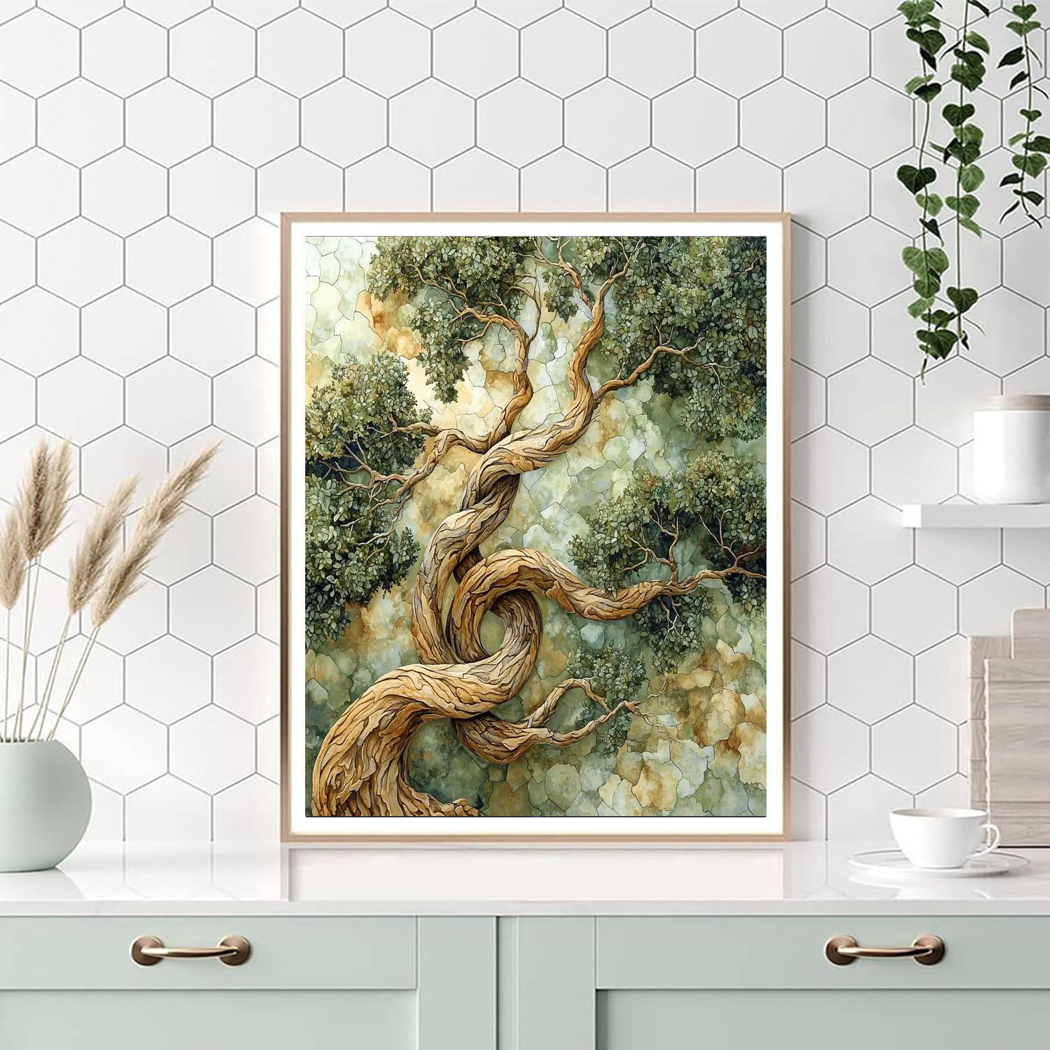 Michelangelo Inspired Enchanted Branches  Painting Number Kit