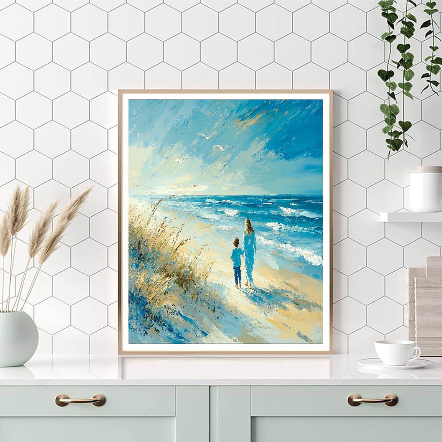 Gentle Waves Of Love Number Painting