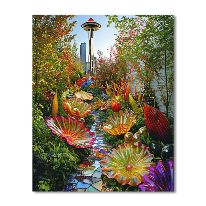 Chihuly Garden And Glass - Washington Number Painting