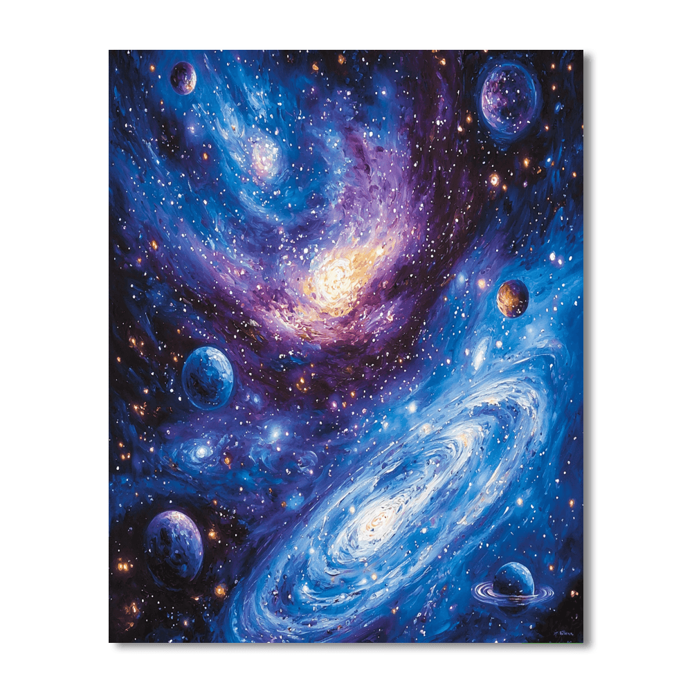 Salvador Dalí Inspired Cosmic Vision  DIY Paint By Numbers