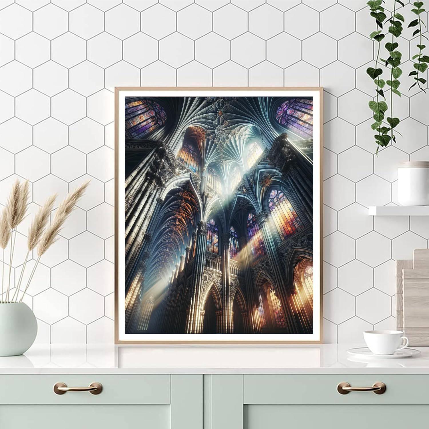 Gothic Cathedral Mystique Numbered Painting Kits