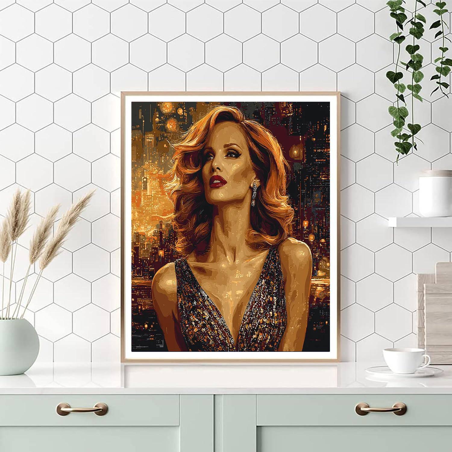 Jessica Chastain: The Powerhouse Behind Every Role Numbered Painting Kits