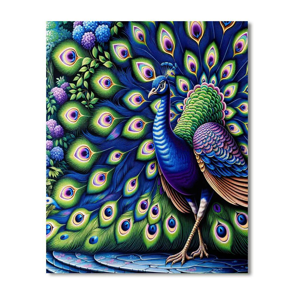 Royal Peafowl Majesty DIY Paint By Numbers
