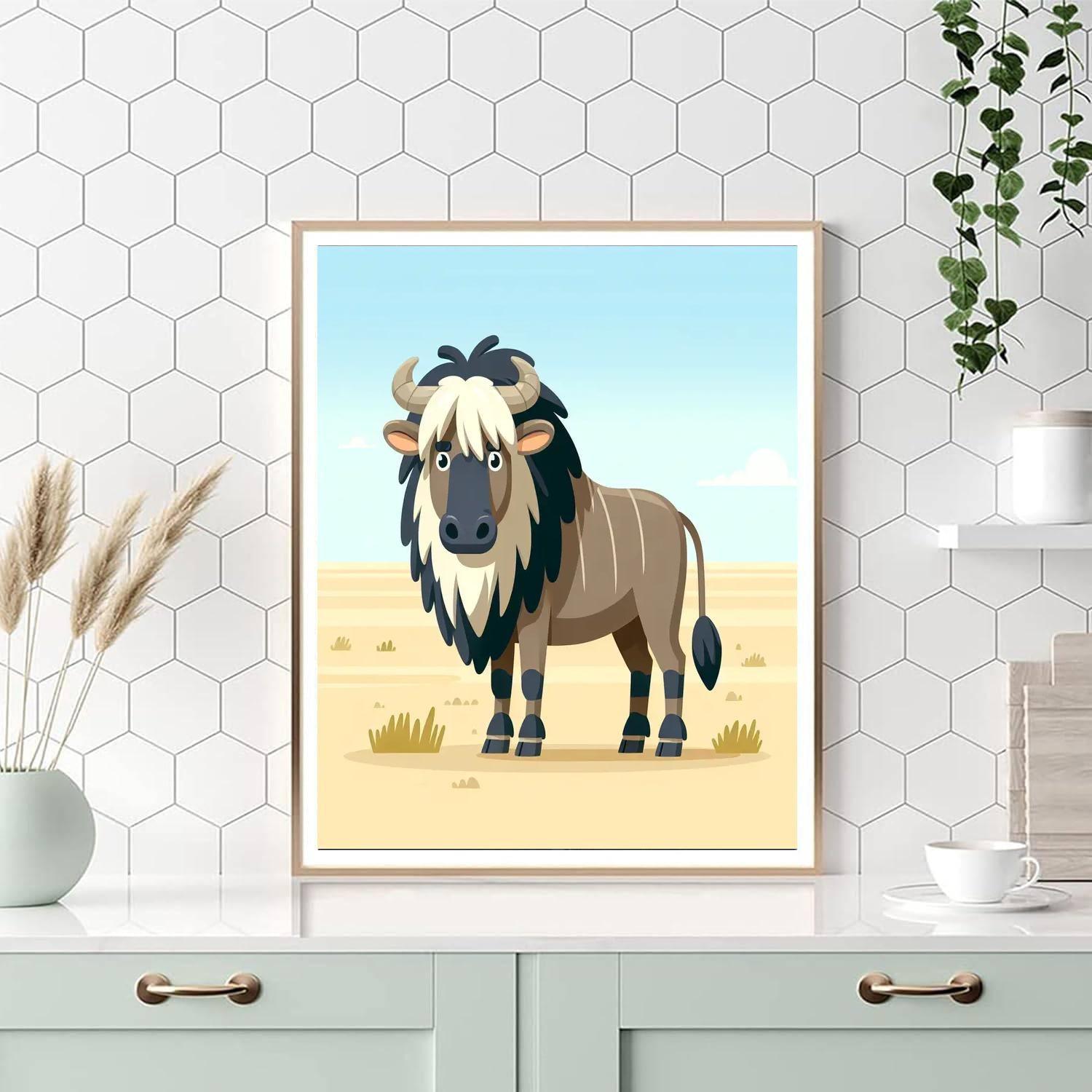 Gregarious Gnu Painting By Numbers Kit