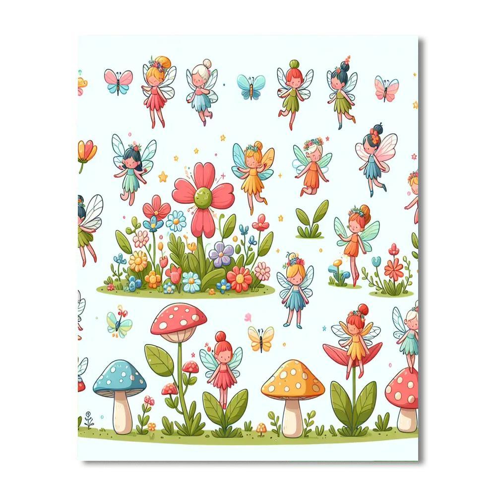 Enchanted Fairy Realm Paint By Number