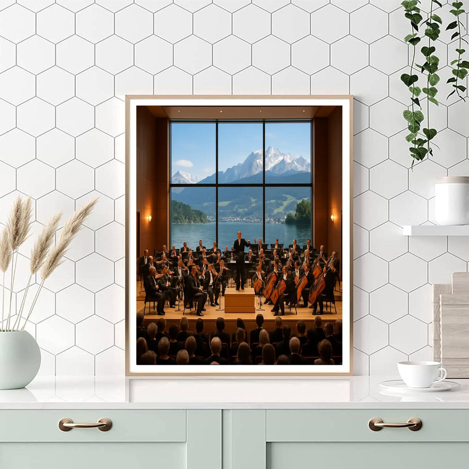 Lucerne Festival - Switzerland Painting Number Kit