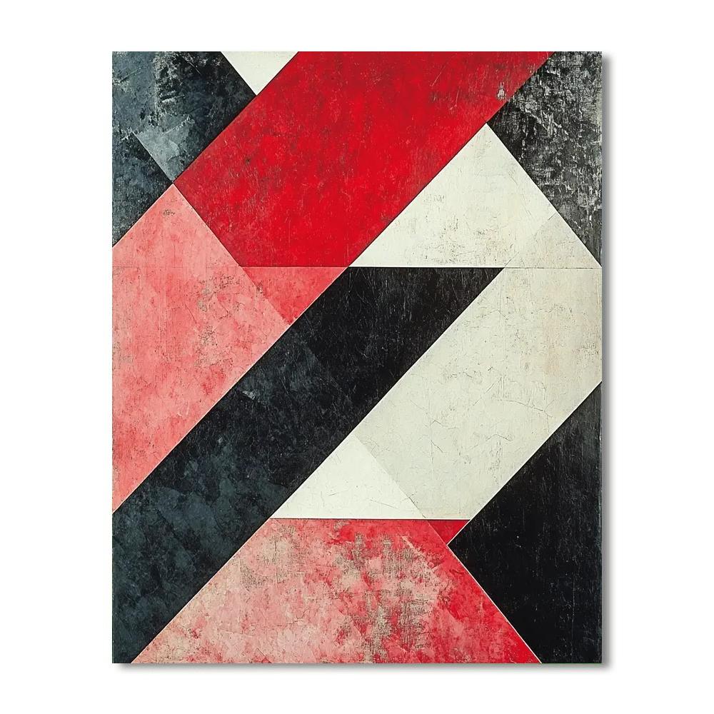 Kazimir Malevich Inspired Radical Abstraction  Painting Number Kit