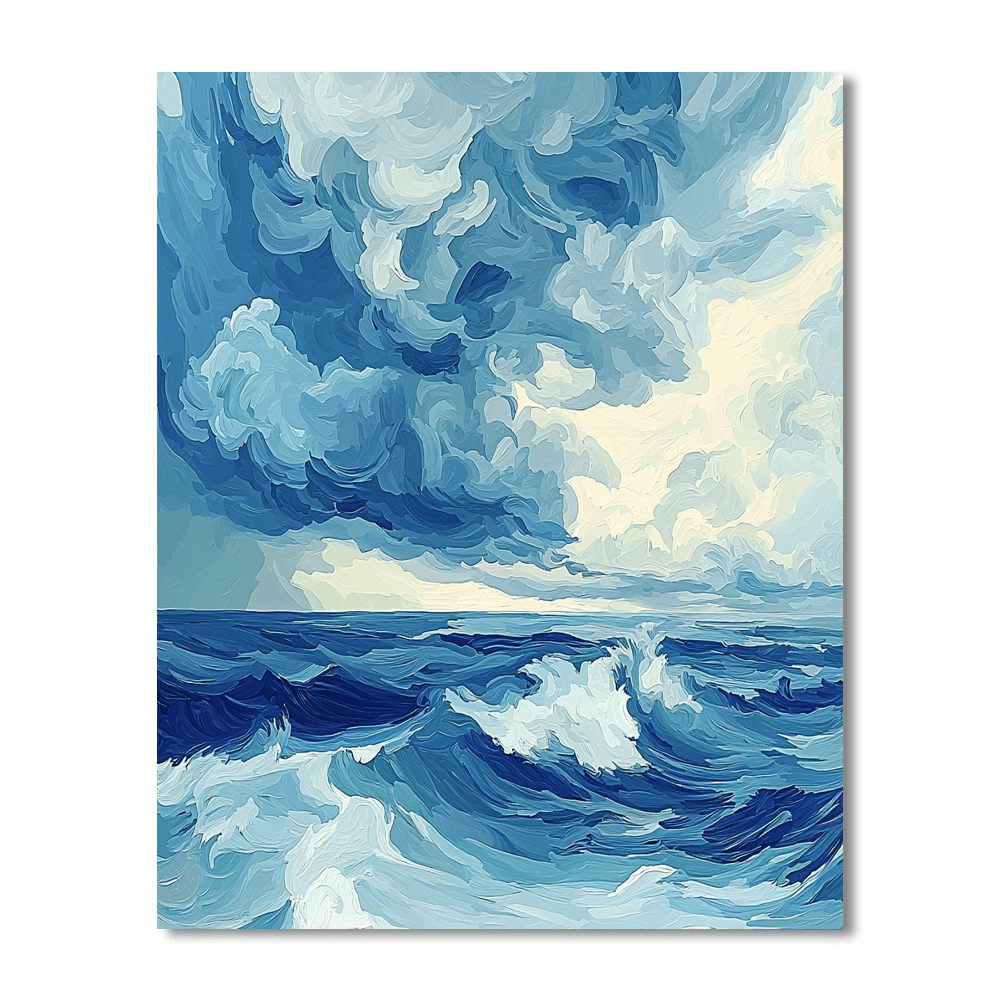 Edvard Munch Inspired Gothic Storm Symphony  Paint By Numbers Kits