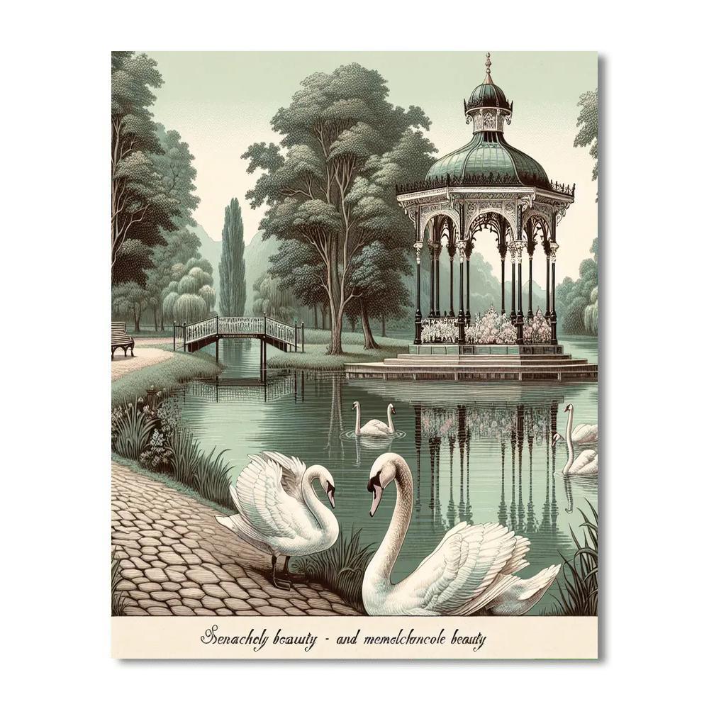 Victorian Lakeside Afternoon Numbered Painting Kits