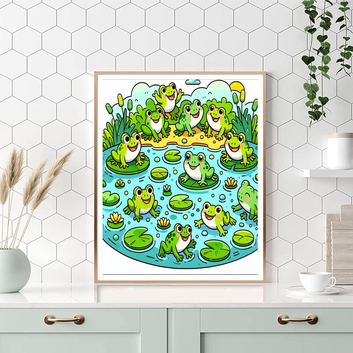 Hoppy Frog Pond Paint By Numbers Kits