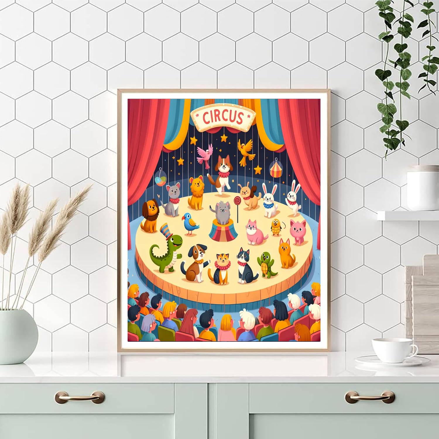 Pet Circus Paint By Numbers Art