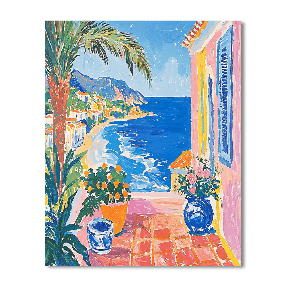 Henri Matisse Inspired Mediterranean Escape  DIY Paint By Numbers
