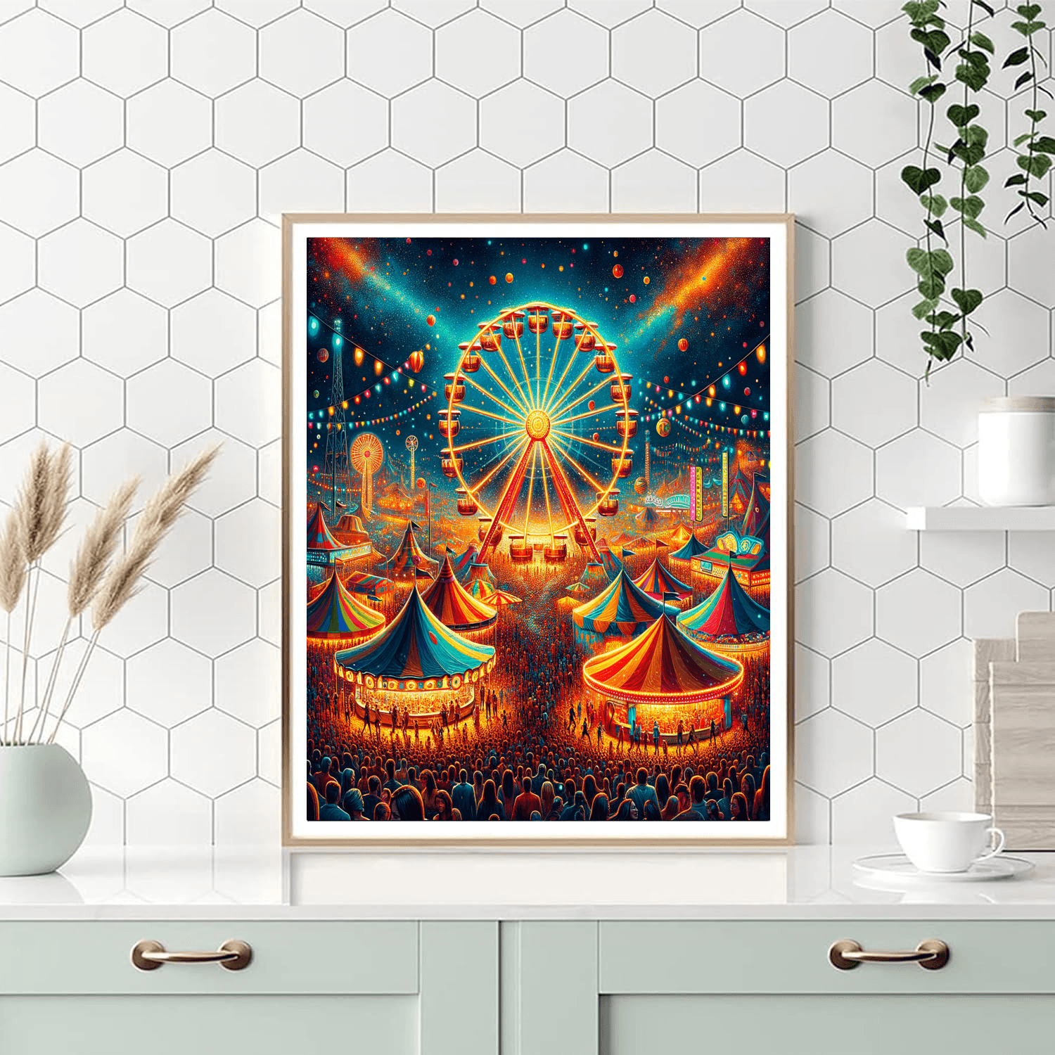 Whimsical Carnival Delight DIY Paint By Numbers