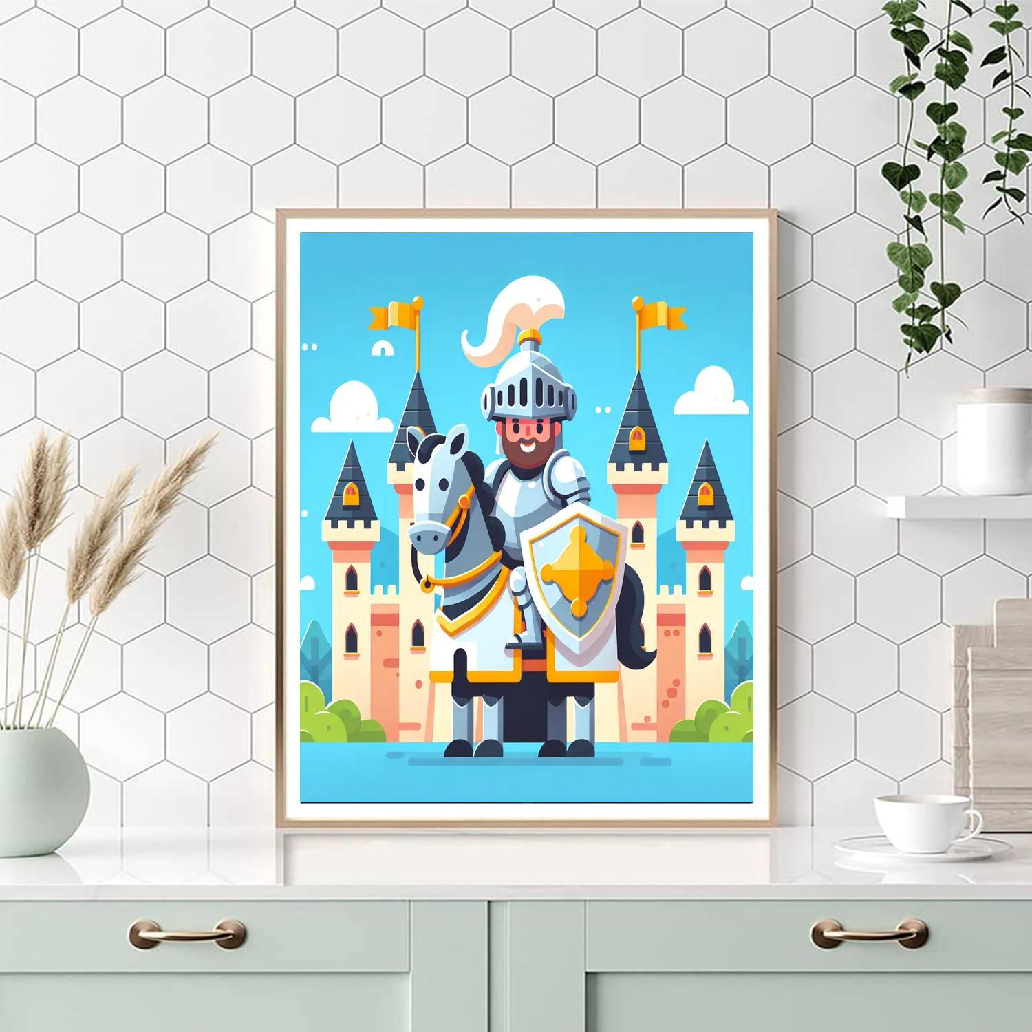 Royal Knight's Quest Painting By Numbers Kit