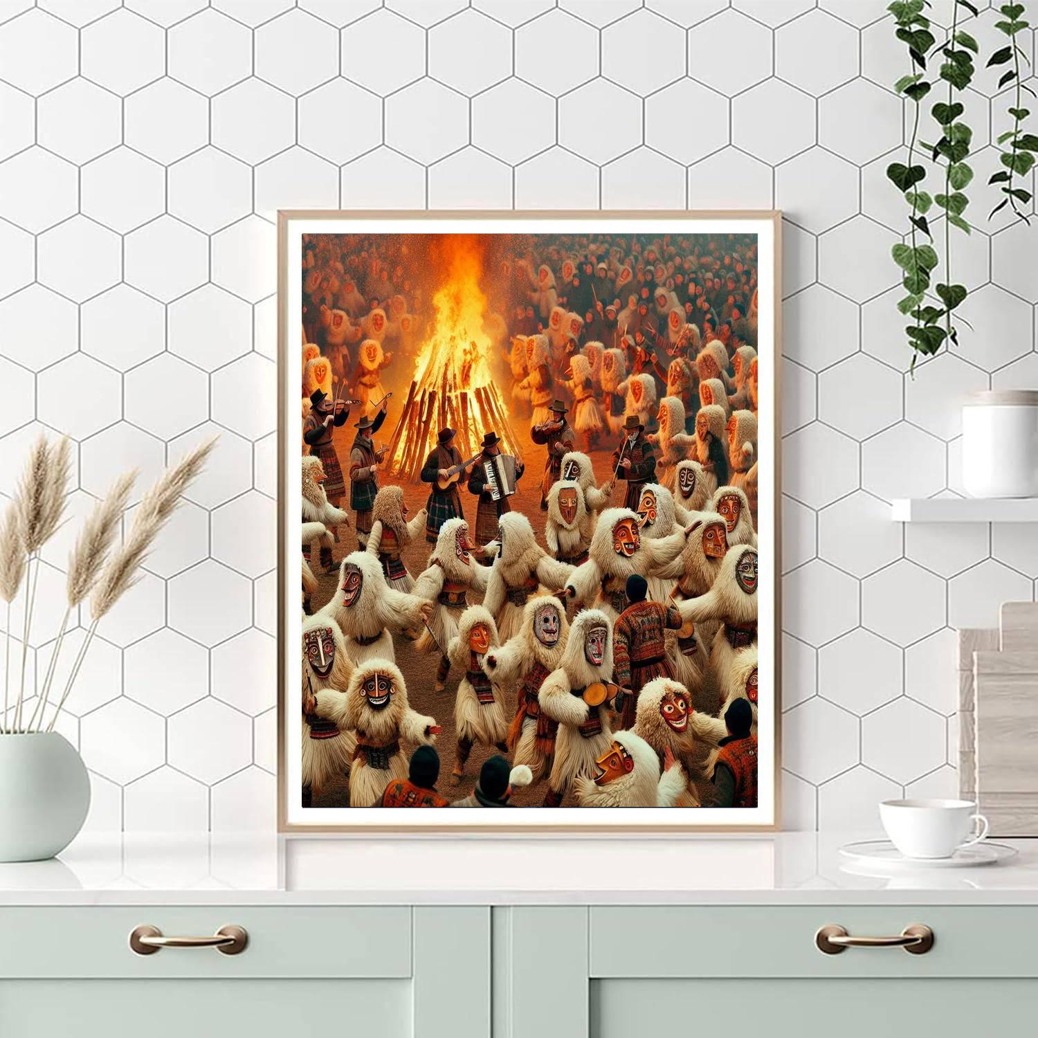 Busójárás Festival - Hungary Painting By Numbers Kit