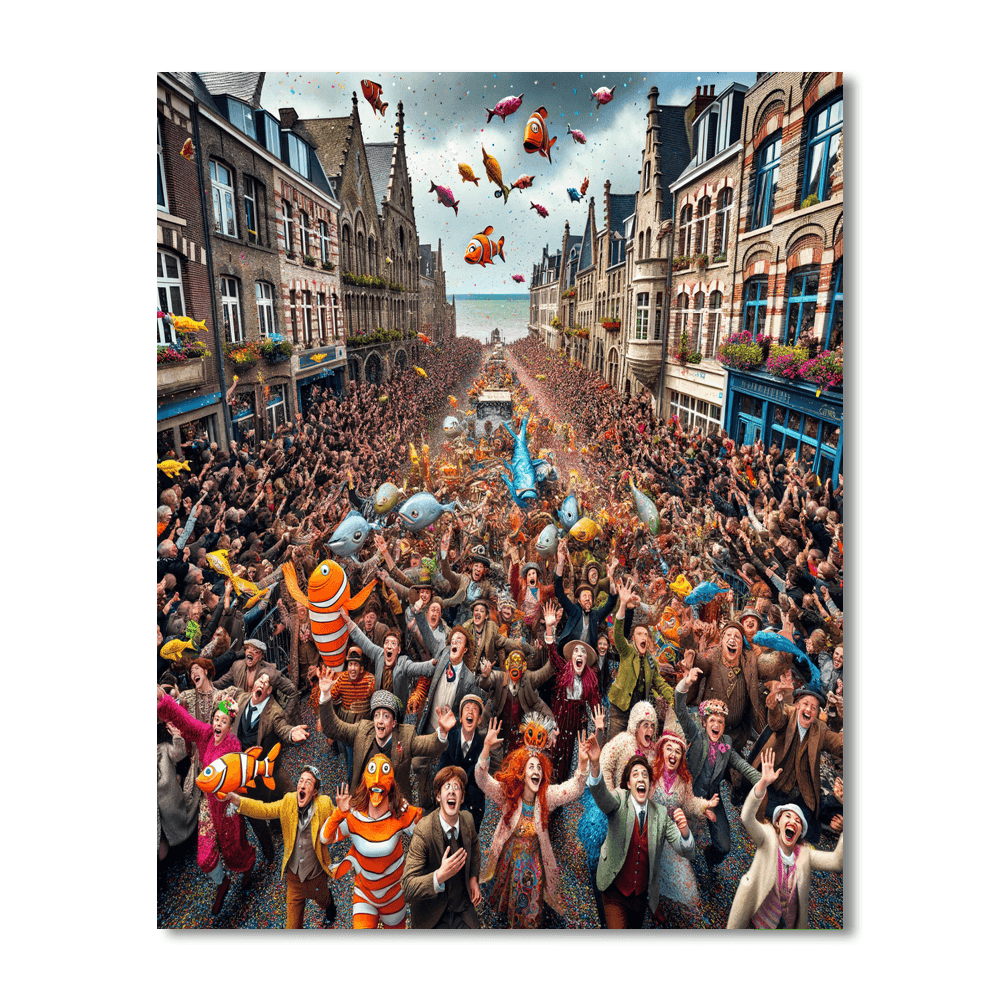 Carnival Of Dunkirk - France Painting By Numbers Kit