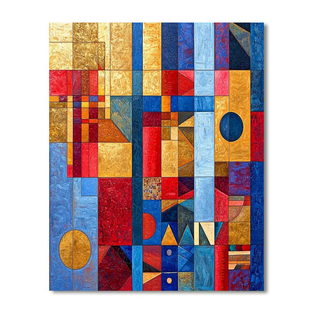 Wassily Kandinsky Inspired Cultural Patterns  Numbered Painting Kits