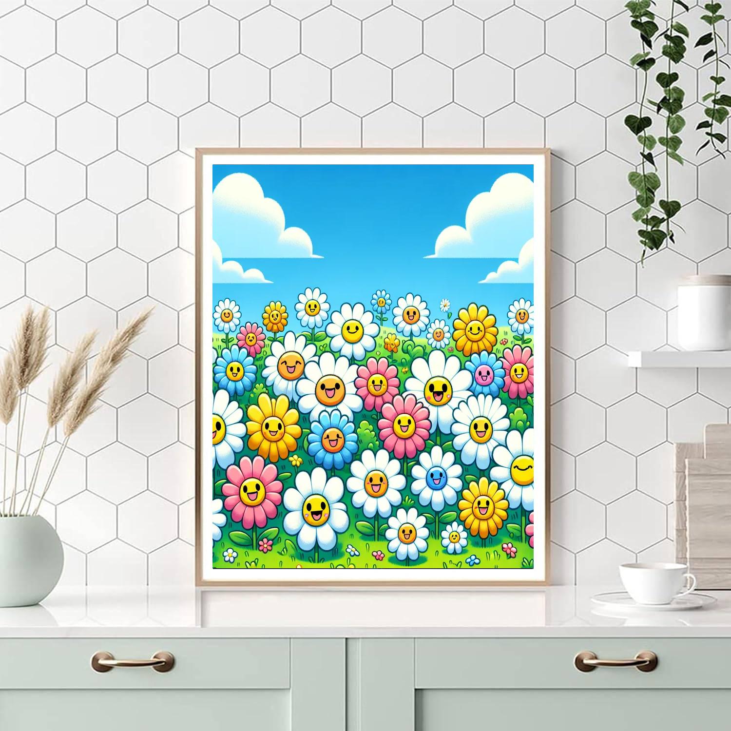 Delightful Daisies Number Painting