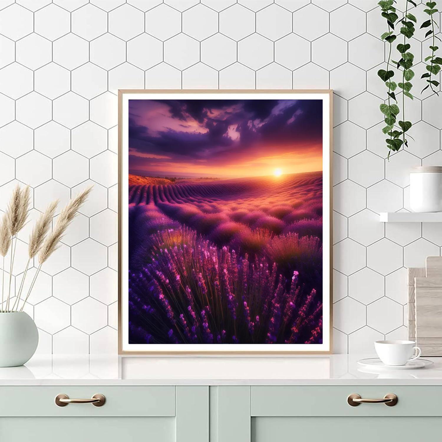 Blissful Lavender Haven Paint By Numbers Art