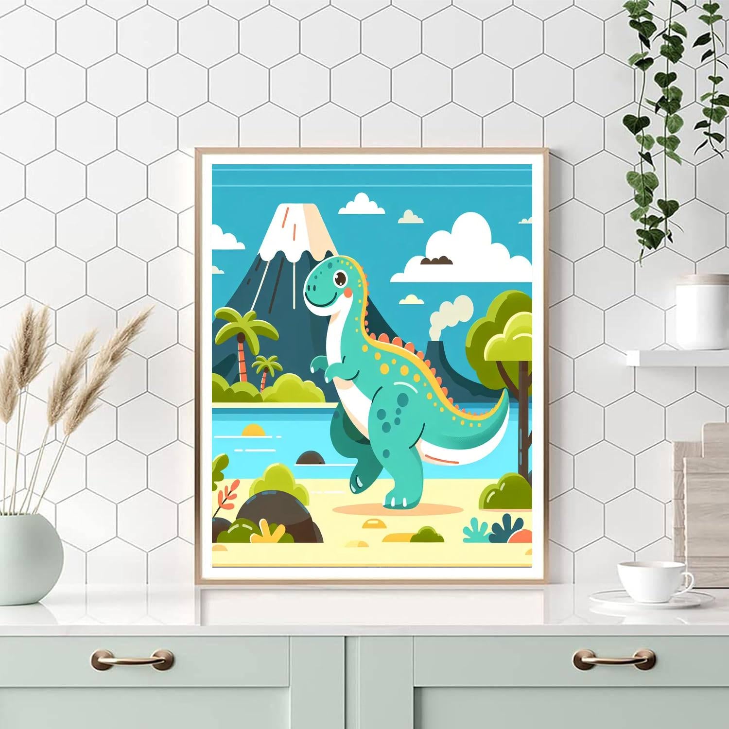 Dinosaur Island Exploration Paint By Numbers Kits