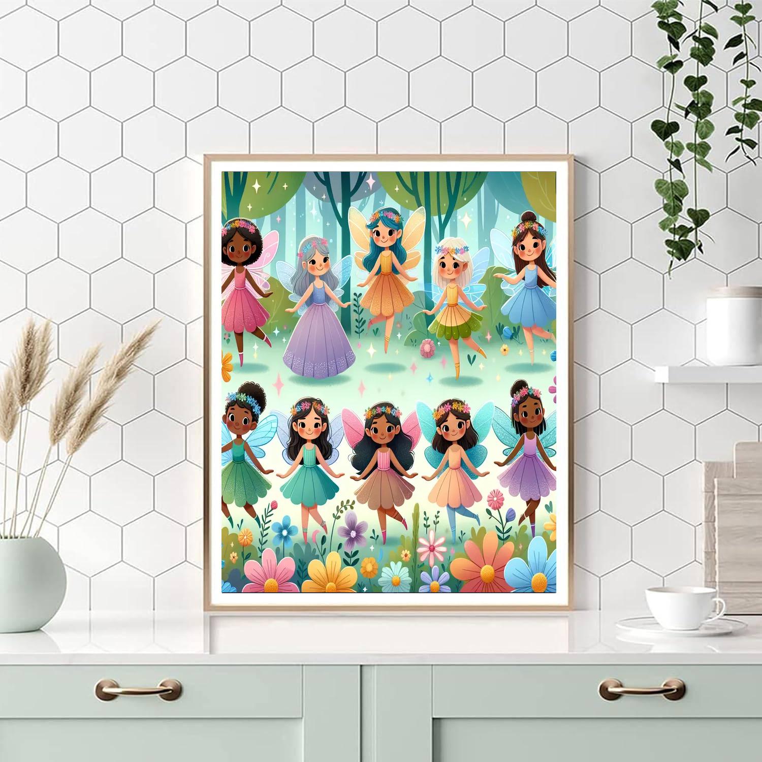 Dreamy Magical Fairies DIY Paint By Numbers