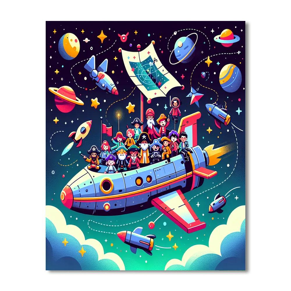 Space Pirate's Quest Numbered Painting Kits