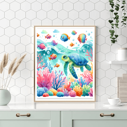 Lively Undersea Paradise Paint By Numbers Kits