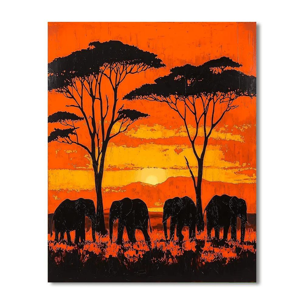 Caravaggio Inspired Silent Savanna  Painting By Numbers Kit