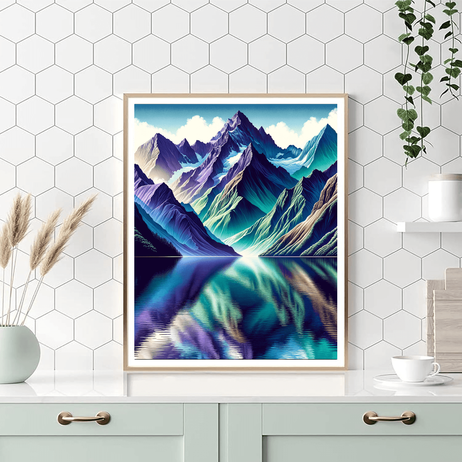 Mystical Mountain Reflections Paint By Numbers