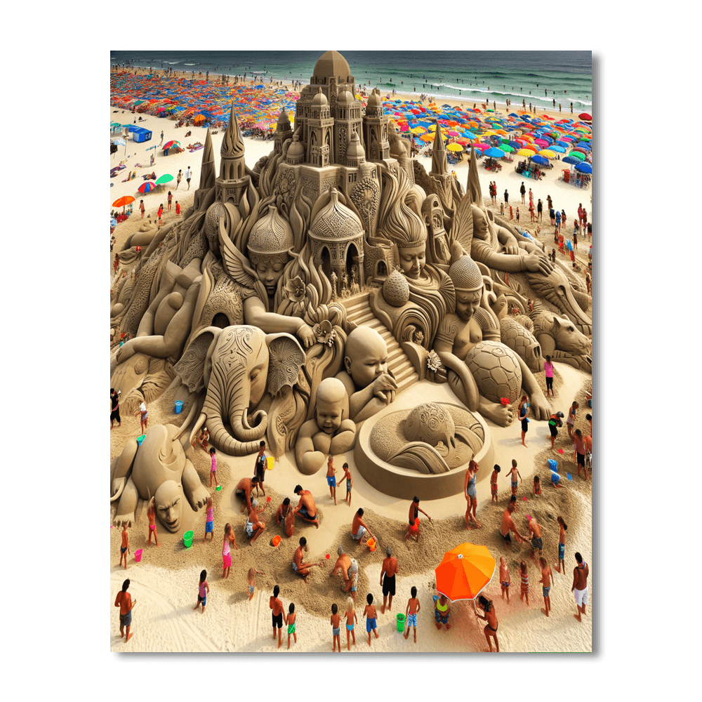 International Sand Sculpture Festival - Usa Painting By Numbers Kit