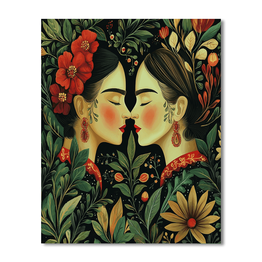 Frida Kahlo Inspired Kahlo's Nature Symphony  Painting By Numbers Kit