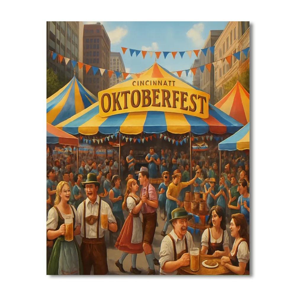 Cincinnati's Oktoberfest - United States DIY Paint By Numbers