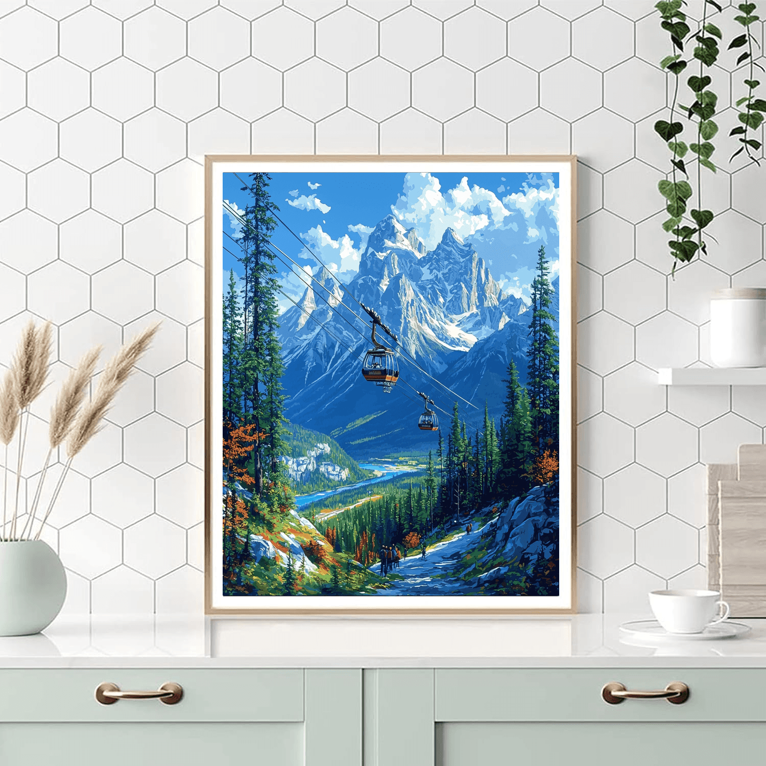 Banff Gondola Painting By Numbers Kit