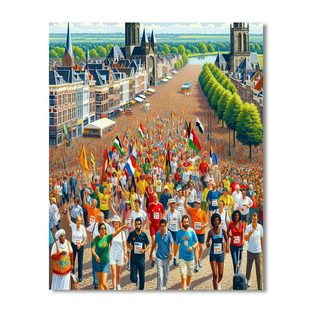 Nijmegen Four Day Marches - Nijmegen, Netherlands Painting Number Kit