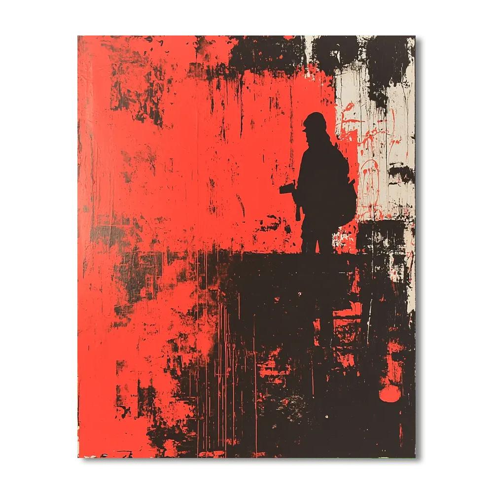 Banksy Inspired Confronting Reality  DIY Paint By Numbers