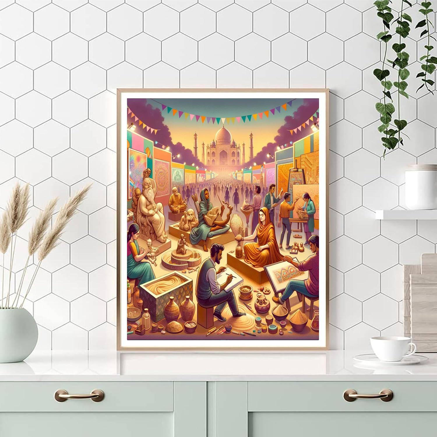 World Art Day - Various Countries Numbered Painting Kits