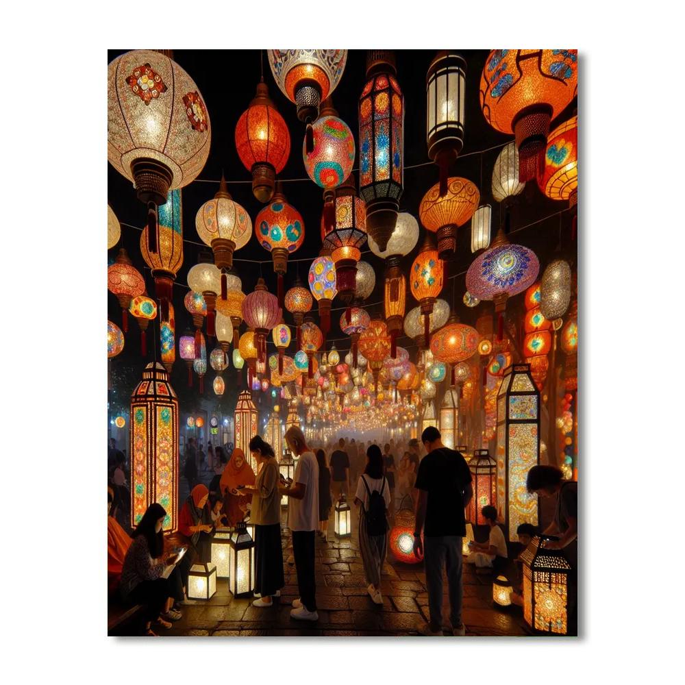 The Lotus Lantern Festival Paint By Numbers